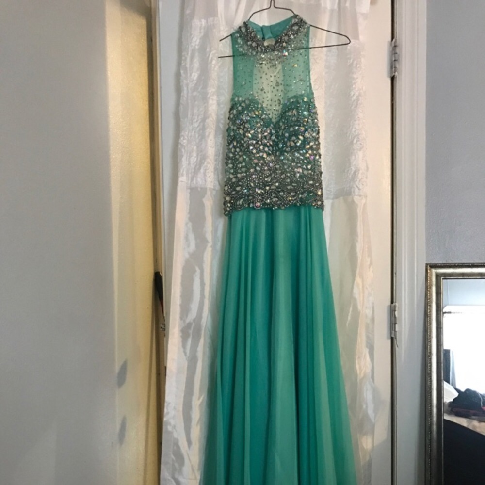 Beautiful Teal Prom Dress